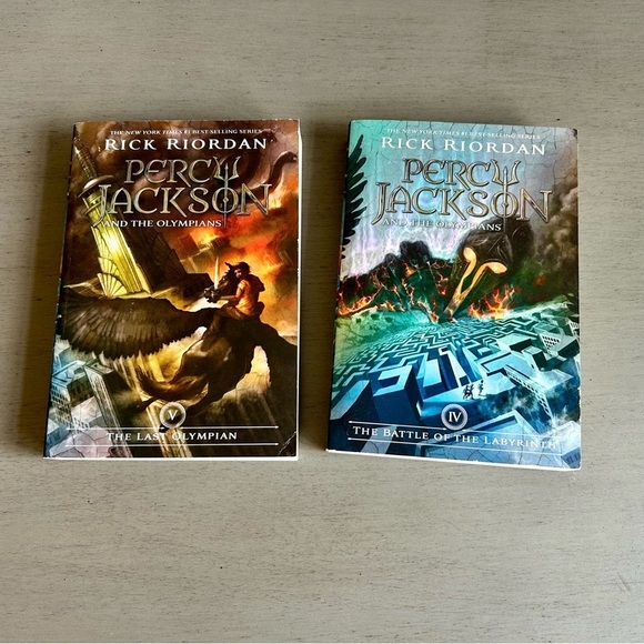 Other - Percy Jackson & The Olympians by Rick Riordan Paperback Novels Books 4 & 5